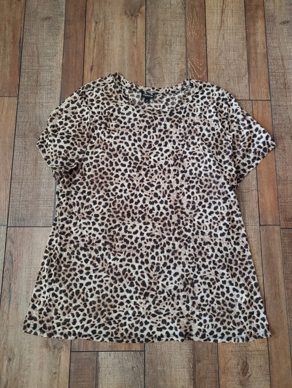 Torrid Sheer Leopard Print Top 3X
